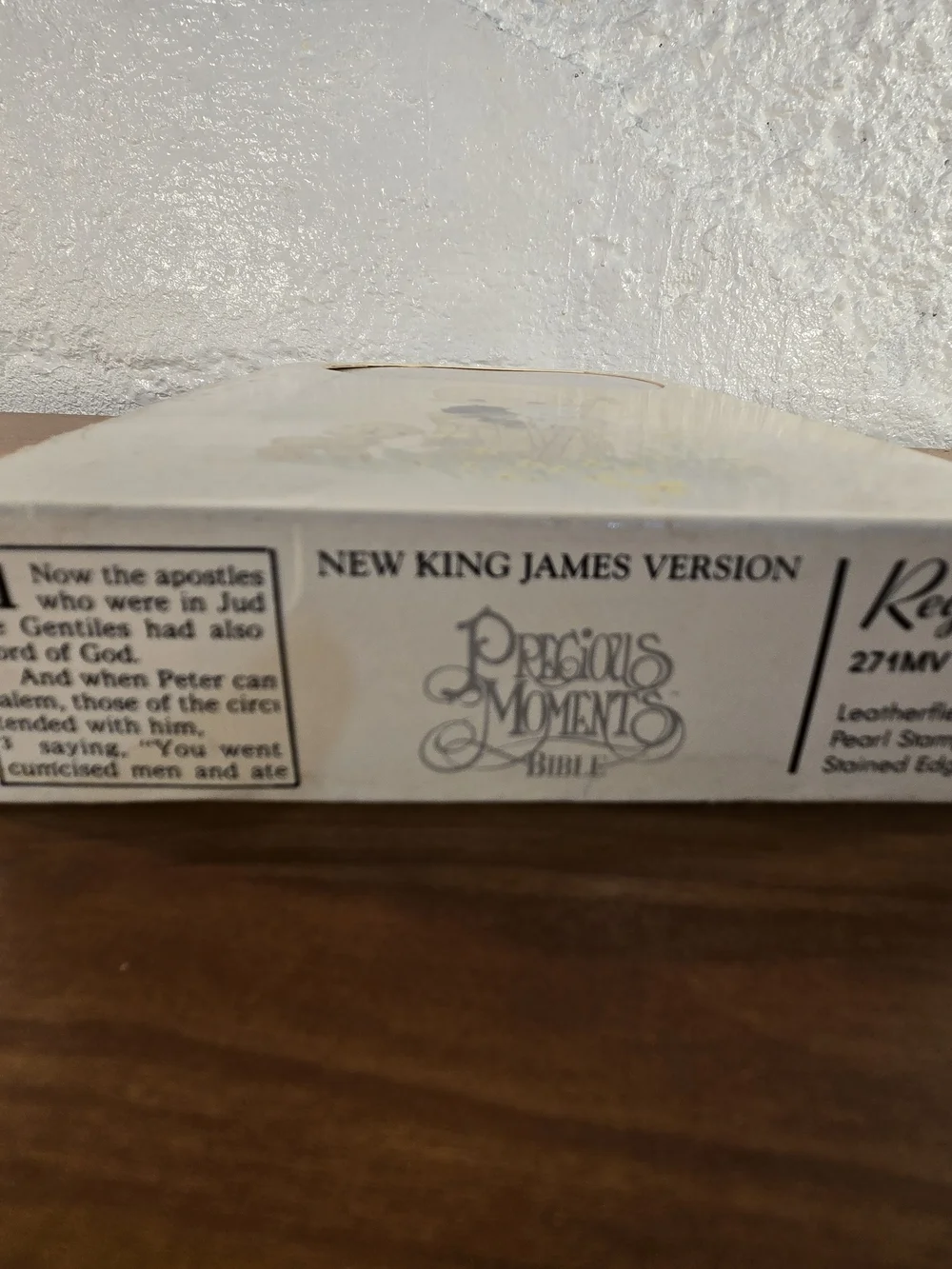 PRECIOUS MOMENTS BIBLE NKJV NELSON KEEPSAKE EDITION 271V Violet Mist
